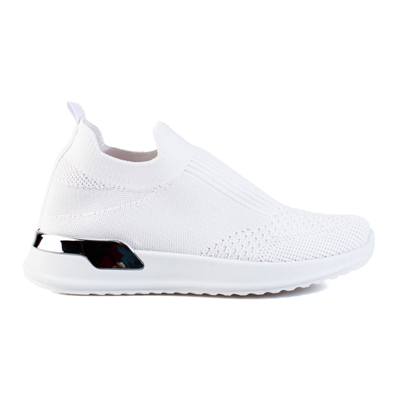 Shelovet lightweight fabric sports shoes white