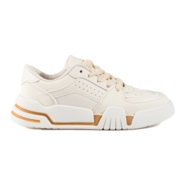 Beige Shelovet women's sneakers