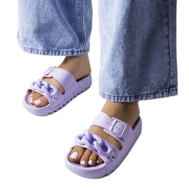 Purple rubber slippers from Étoile
