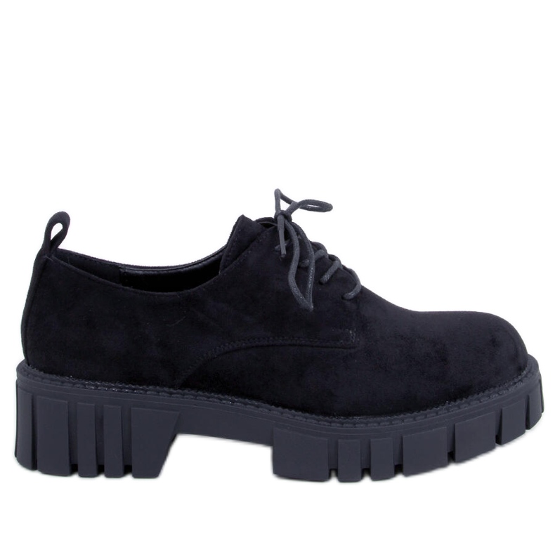 PA1 Amparo Black suede platform loafers PA1 Amparo Black suede platform loafers