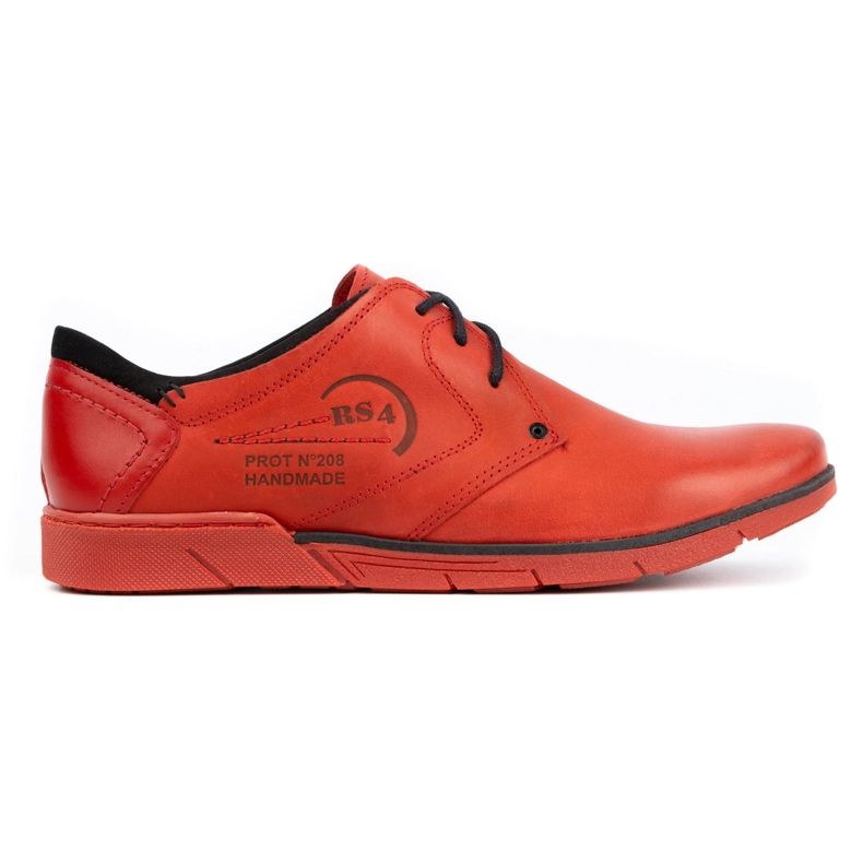Polbut Men's leather shoes 2103 red Polbut Men's leather shoes 2103 red
