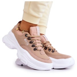 Women's sports shoes Sneakers Big Star JJ274A222 Beige