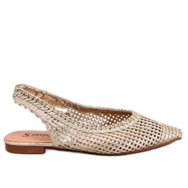 Seastar Grazia Gold Openwork Open Heel Ballerinas golden Seastar Grazia Gold Openwork Open Heel Ballerinas golden