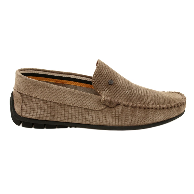 Filippo Beige men's moccasins, suede leather, MP923/23 TP, beige Filippo Beige men's moccasins, suede leather, MP923/23 TP, beige