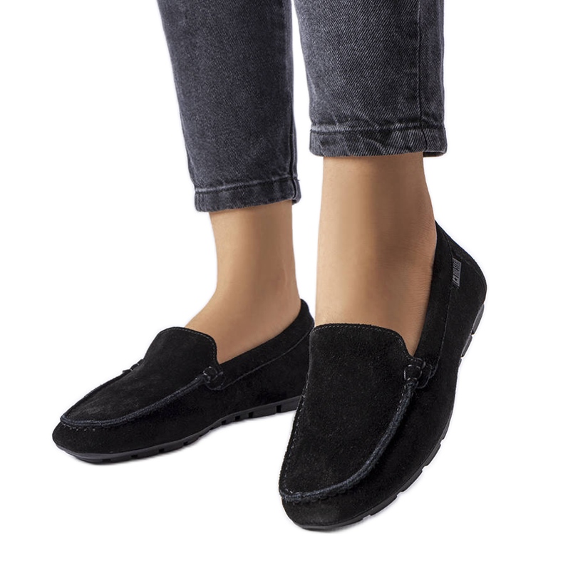 Big Star black leather loafers JJ274654 Big Star black leather loafers JJ274654