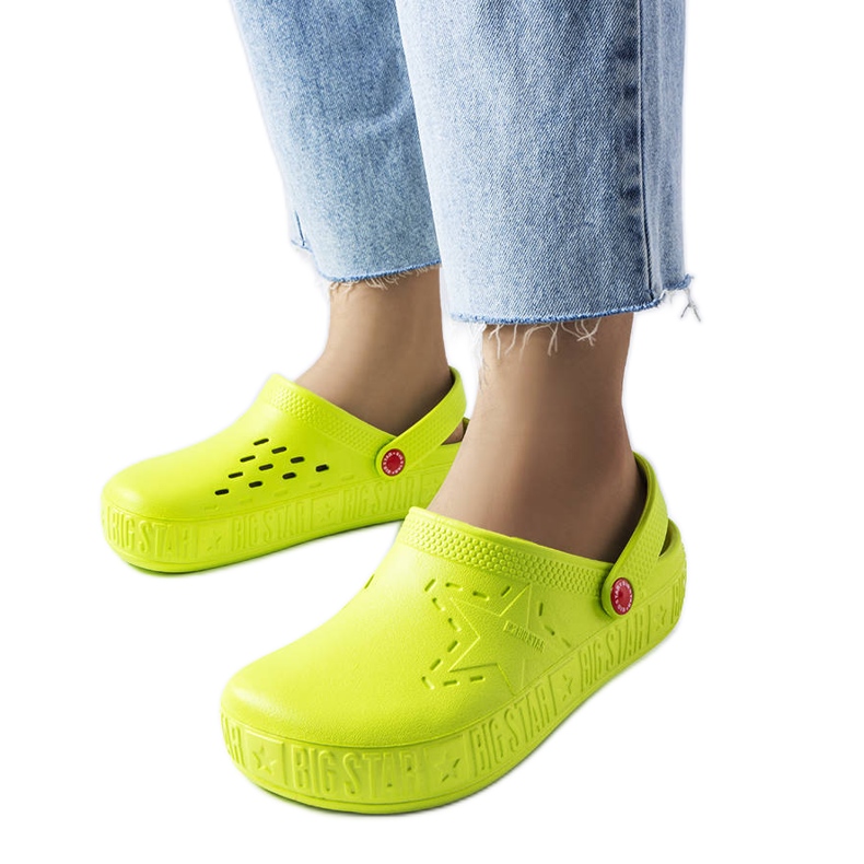 Big Star II275006 green slippers