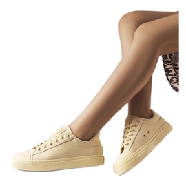Beige canvas sneakers from Big Star LL274094