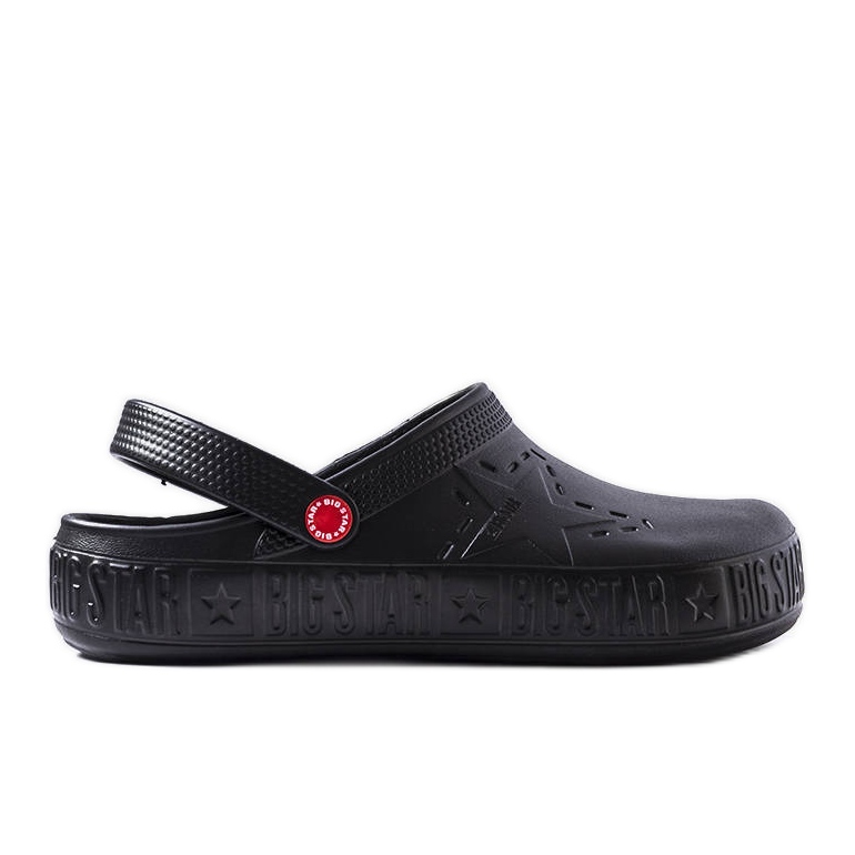Big Star II175001 black slippers