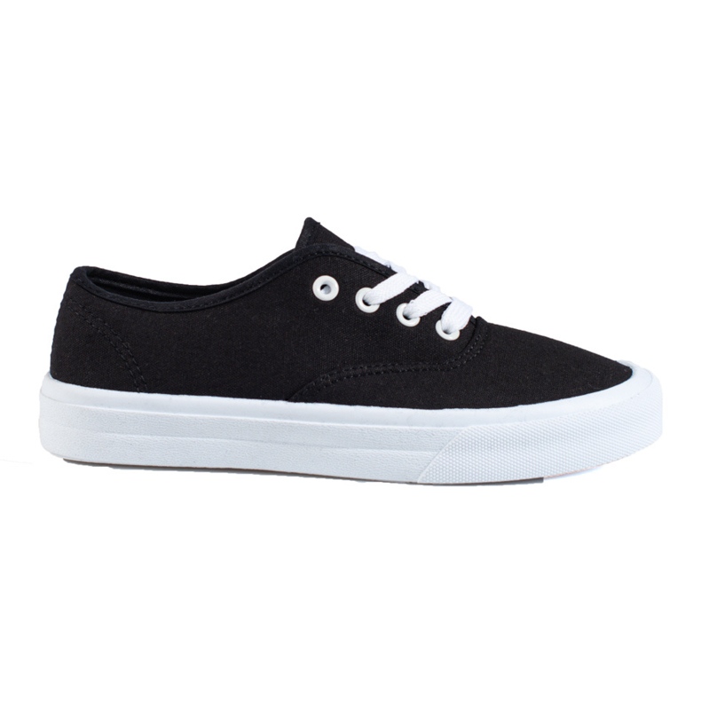 Classic women's lace-up sneakers Shelovet black
