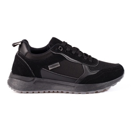 Women's Shelovet black suede sneakers