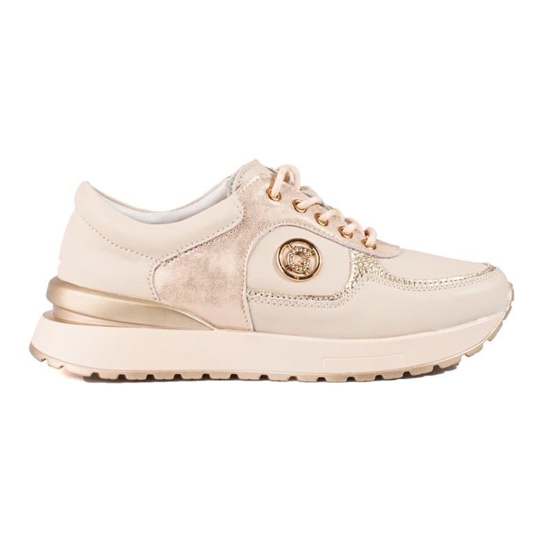 Women's Shelovet beige leather sneakers Women's Shelovet beige leather sneakers