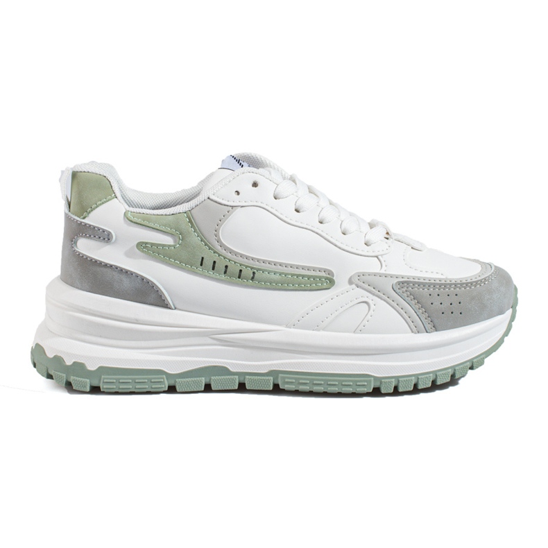 Women's sneakers on a thick sole Shelovet white