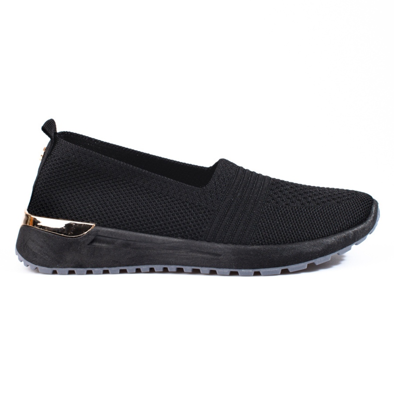 Women's Shelovet black openwork sneakers