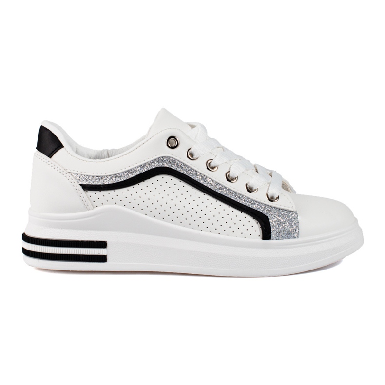 Women's Shelovet sneakers on a high platform white