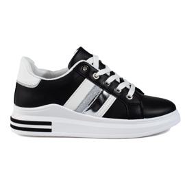 Women's sports shoes black and white Shelovet sneakers Women's sports shoes black and white Shelovet sneakers