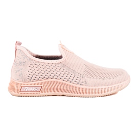 SHELOVET Light women's textile sports shoes pink T.Sokolski