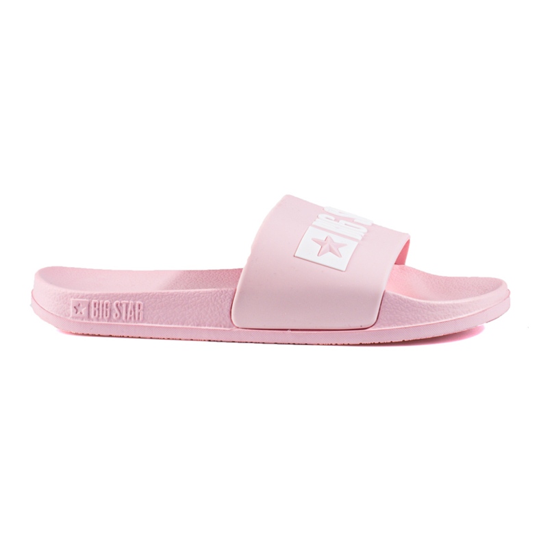 Classic women's pink slippers Big Star FF274A201600