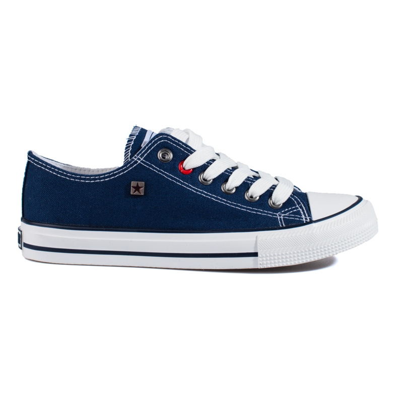 Navy classic sneakers Big Star T27402140 blue