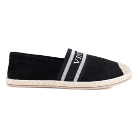 Women's black suede espadrilles from Vinceza Women's black suede espadrilles from Vinceza