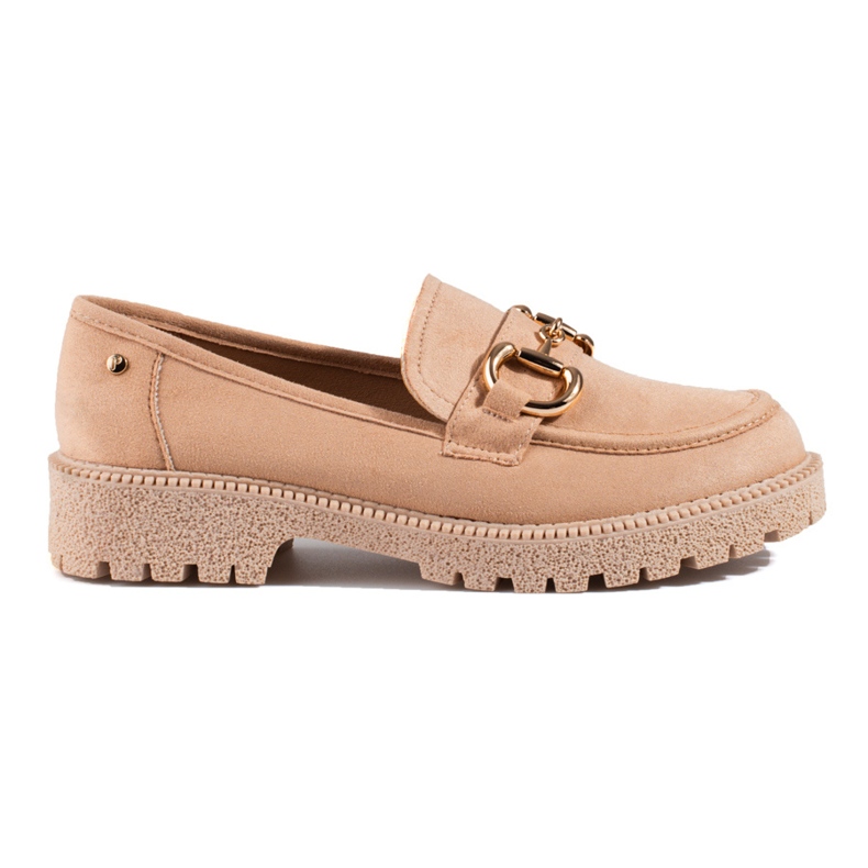 W. Potocki Beige suede loafers from Potocki