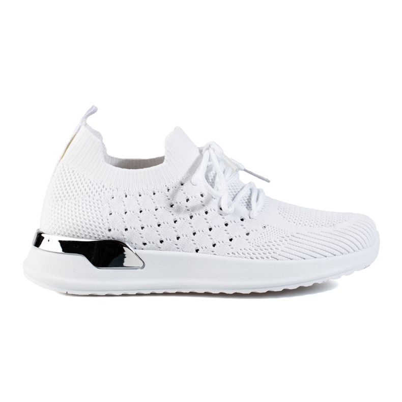 Shelovet white openwork sports shoes Shelovet white openwork sports shoes