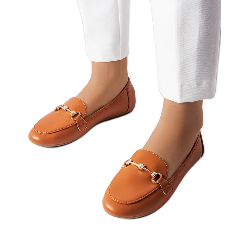 Brown decorative loafers from Lejeune