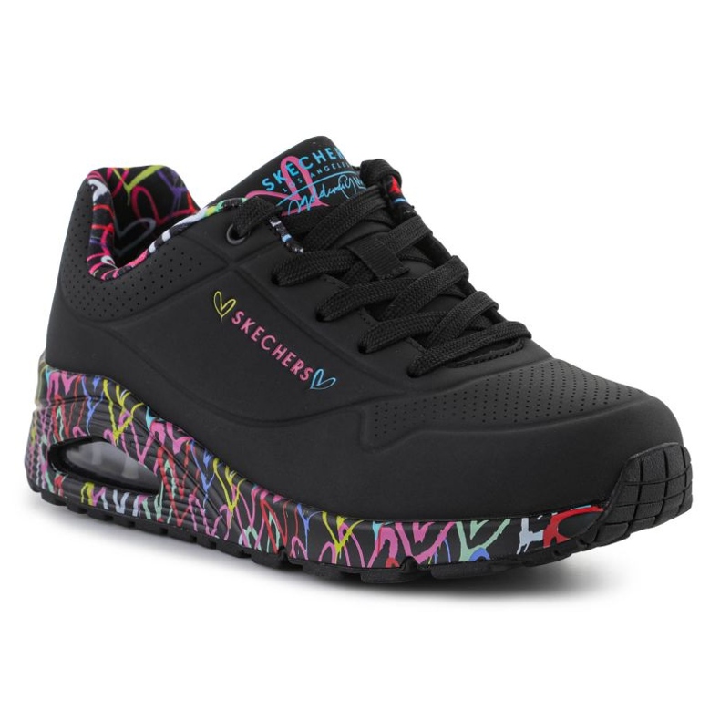 Skechers Uno Loving Love shoes 155506-BBK black Skechers Uno Loving Love shoes 155506-BBK black