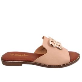 BM Women's Ebony Apricot slippers beige