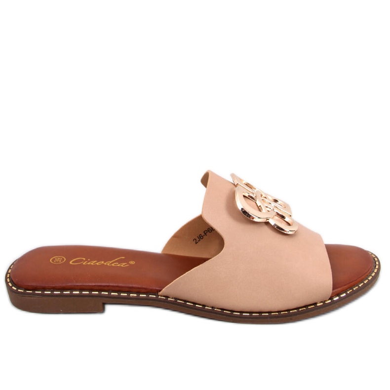 BM Women's Ebony Apricot slippers beige