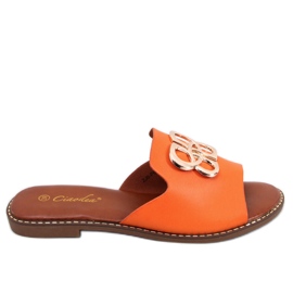 Orange chappals deals