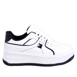 Wedge sneakers Holmes WHITE/BLACK