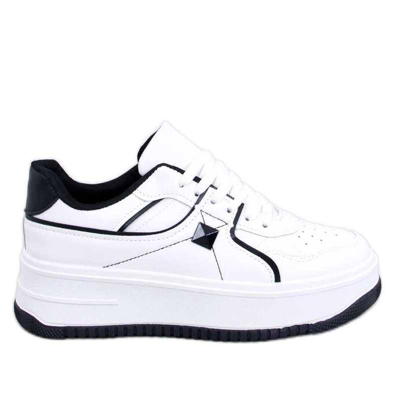 Wedge sneakers Holmes WHITE/BLACK