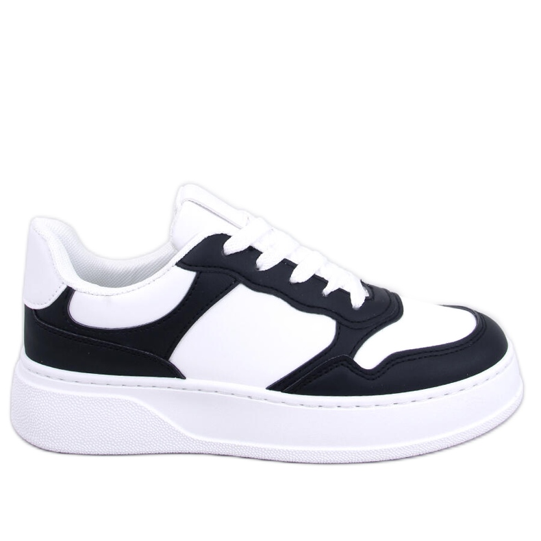 BM Brewer Black panda women's sneakers white