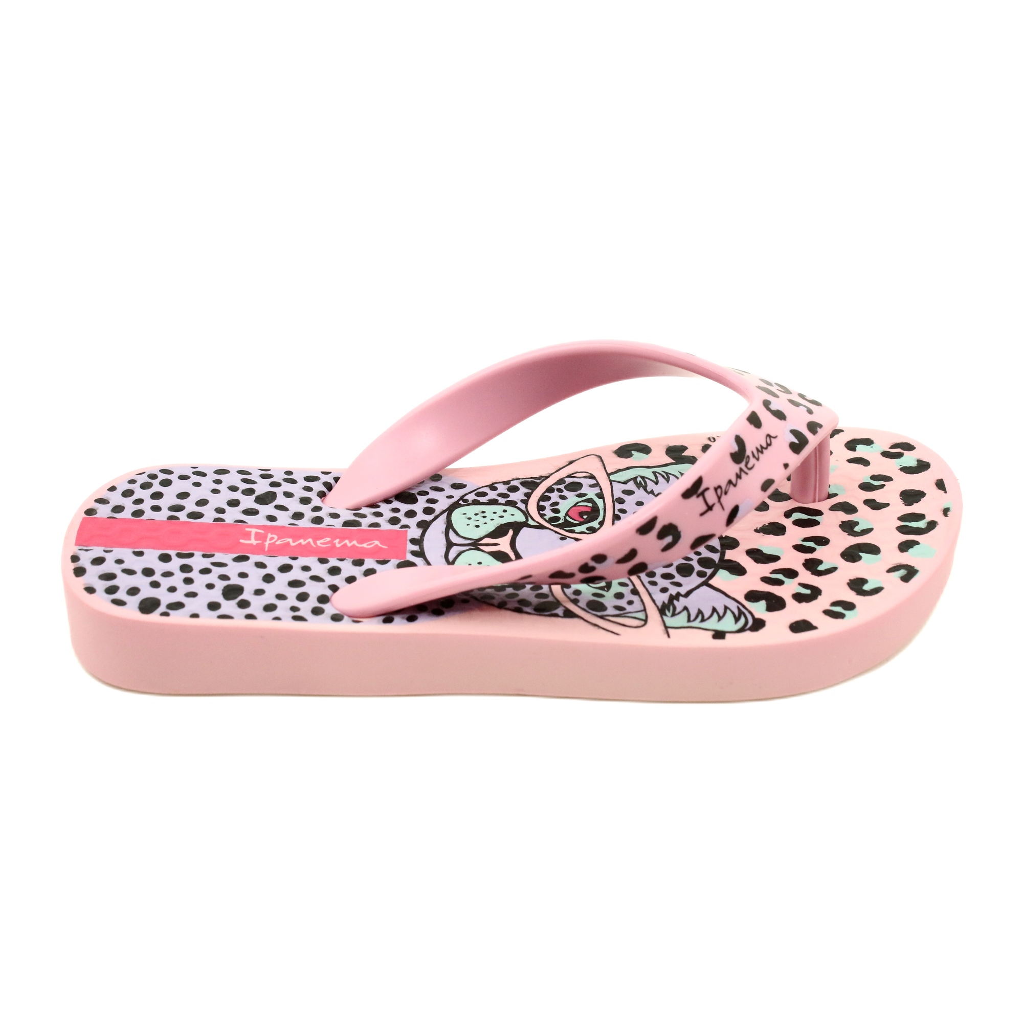 Leopard flip flops Ipanema 26851 AF799 Pink Violet