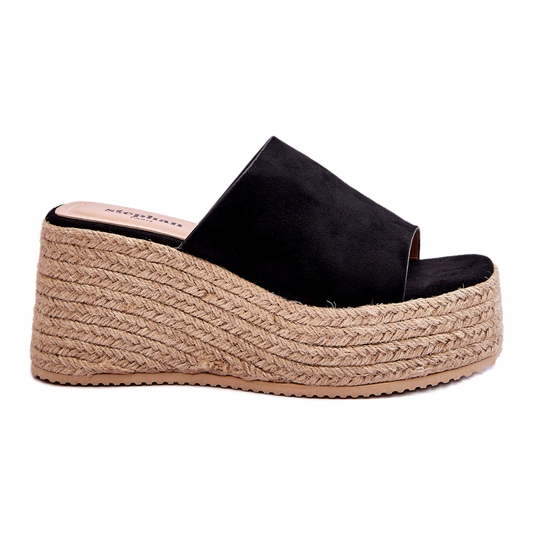 FS1 Women's Wedge And Platform Slippers Black Ysabel