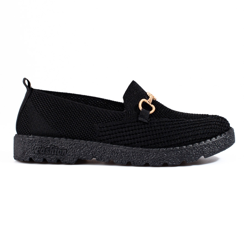 Women's slip on fabric Shelovet black Women's slip on fabric Shelovet black