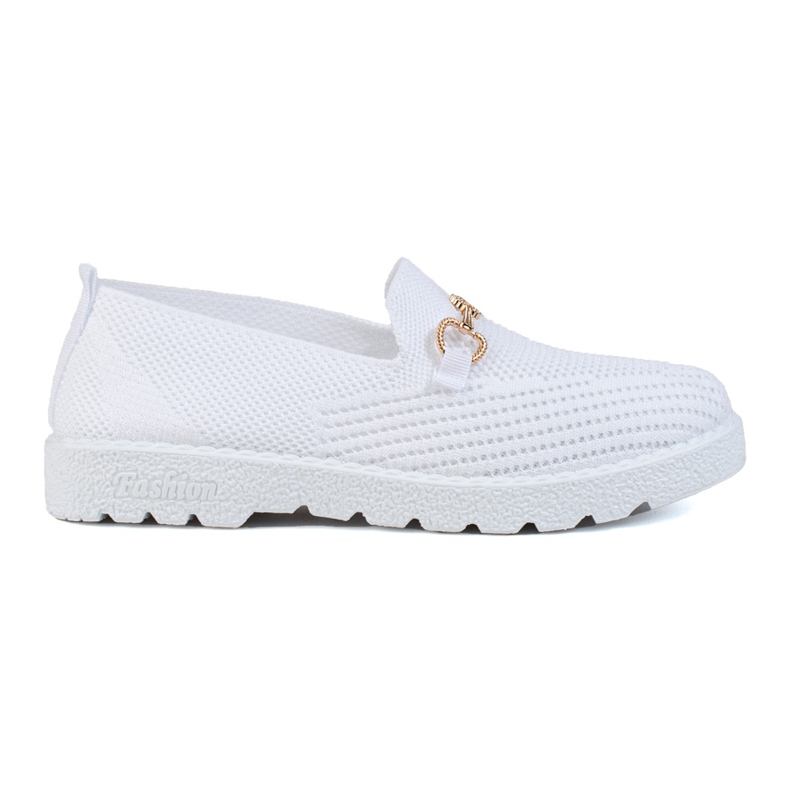Women's slip on fabric Shelovet white