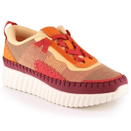 Intermax Comfortable women's sports shoes on the multicolor platform Bagatt LL293129 orange