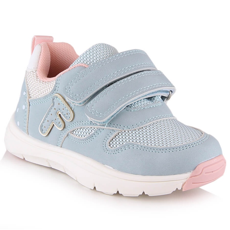 Evento Girls' sports shoes with velcro Miss❤E mint green