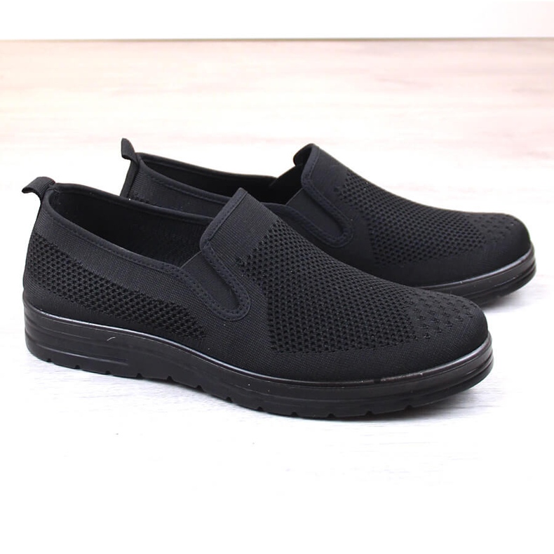 News 1022 black men's slip-on shoes