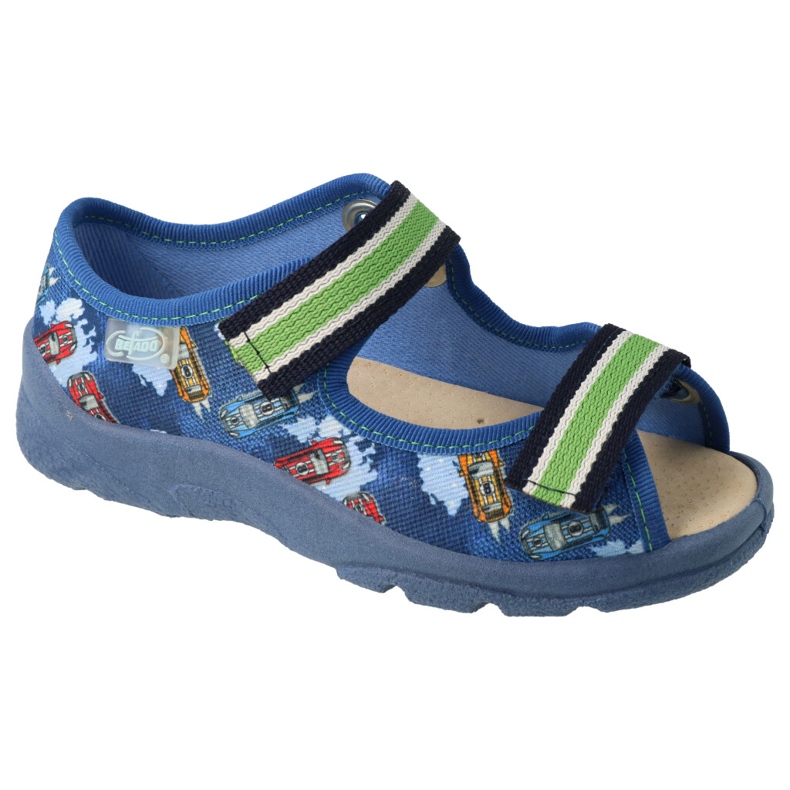 Befado children's shoes 869x163 leather insert blue Befado children's shoes 869x163 leather insert blue