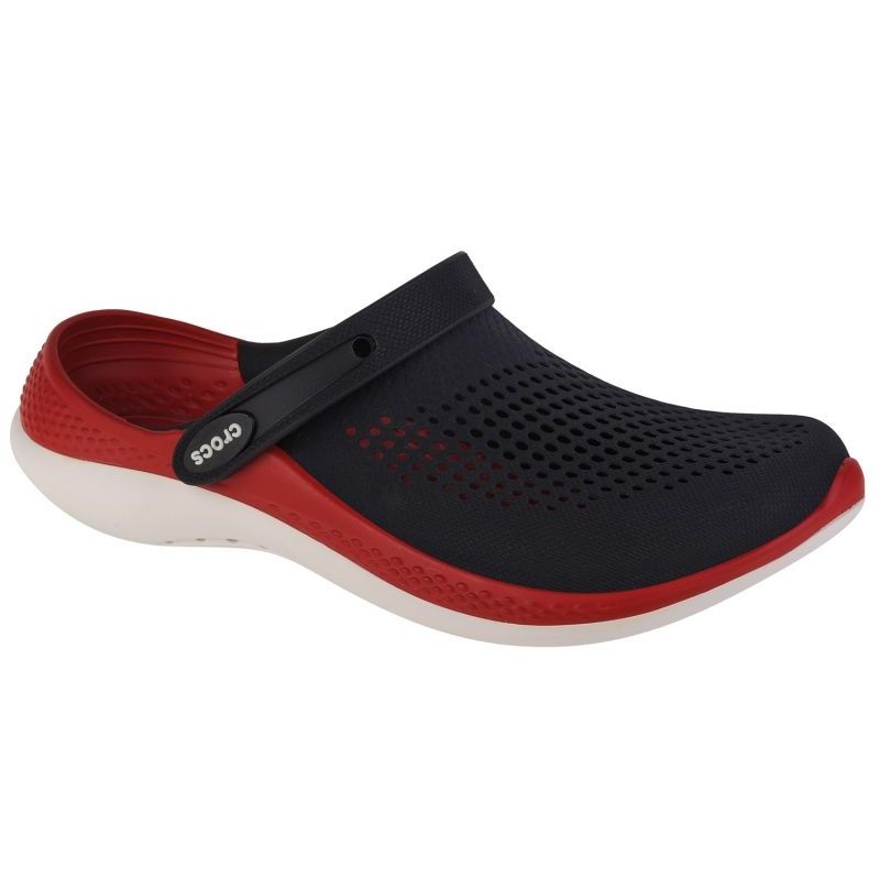 Crocs literide top black red