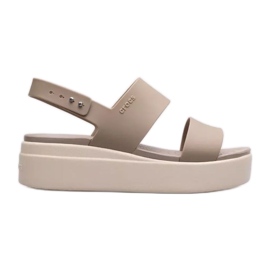Crocs Brooklyn Low Wedge Sandals W 206453-2YI beige Crocs Brooklyn Low Wedge Sandals W 206453-2YI beige