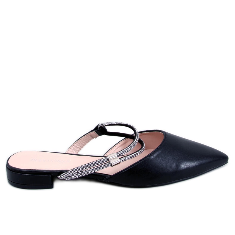 PA1 Durie Black open heel ballet flats