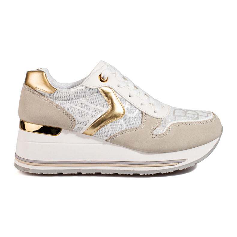 Shelovet women's wedge sneakers beige Shelovet women's wedge sneakers beige