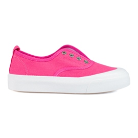 Pink platform slip-on sneakers from Shelovet