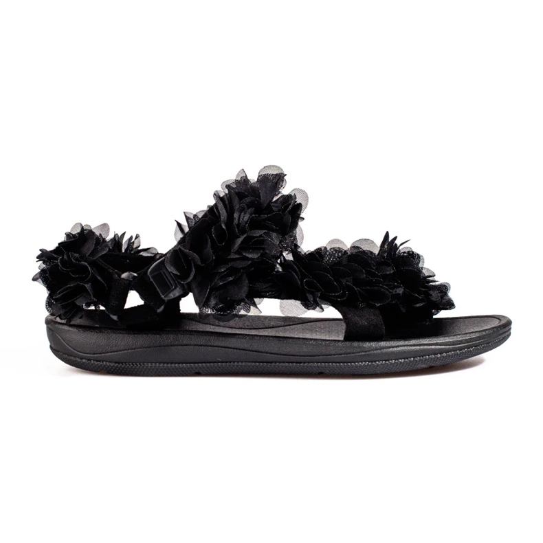 Women's black scented Shelovet velcro sandals