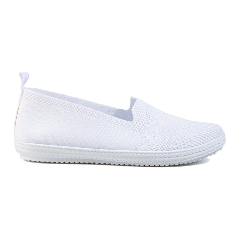 Women's textile slip-on sneakers Shelovet white