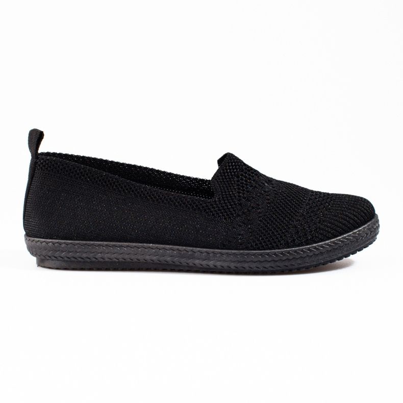 Shelovet women's textile slip-on sneakers black Shelovet women's textile slip-on sneakers black