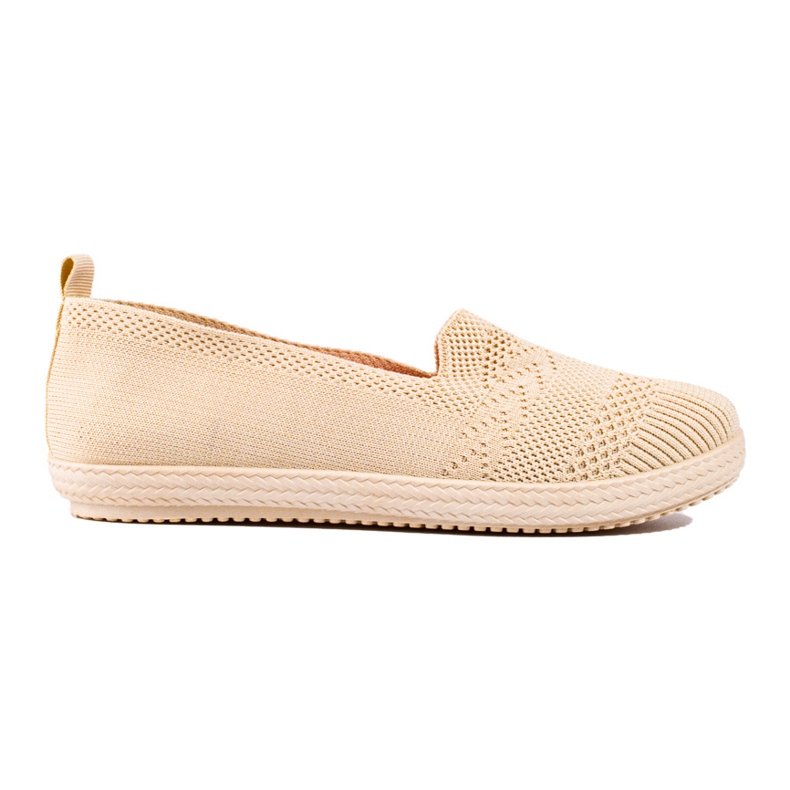 Women's textile slip-on sneakers Shelovet beige